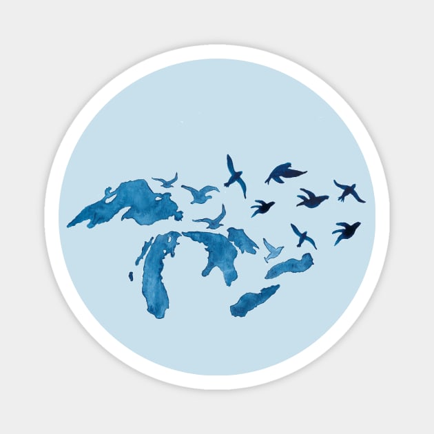 Great Lakes Take Flight Magnet by Great Lakes Pigeon Rescue